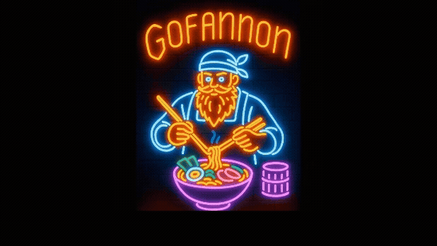 RamenAtA Animated Neon Logo